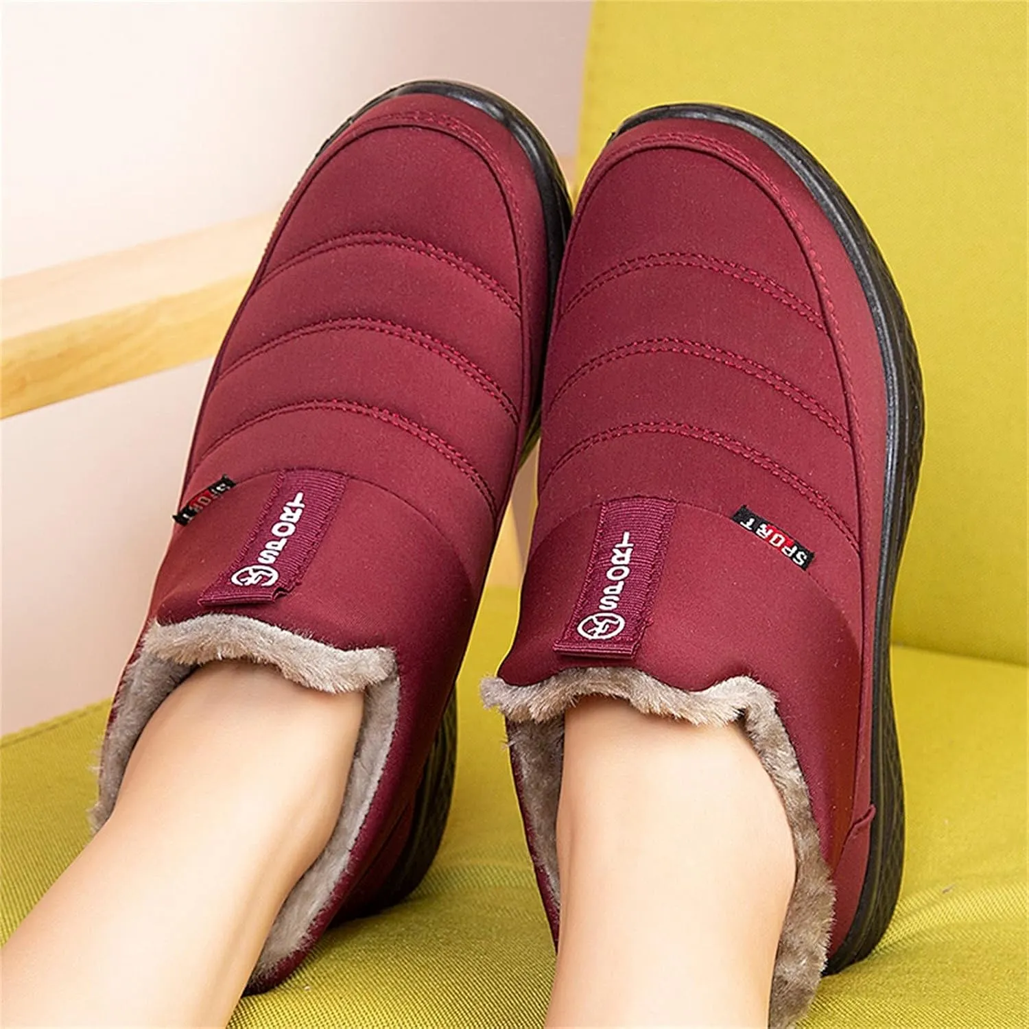 Womens Snow Boots Waterproof Tall Non Slip Winter Work Boots for Women Womens Winter Booties Slippers Winter Womens Boots 9.5 W Botas De Vestir Para Mujer Elegantes Invierno