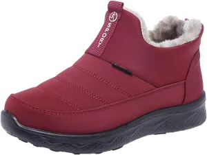 Womens Snow Boots Waterproof Tall Non Slip Winter Work Boots for Women Womens Winter Booties Slippers Winter Womens Boots 9.5 W Botas De Vestir Para Mujer Elegantes Invierno