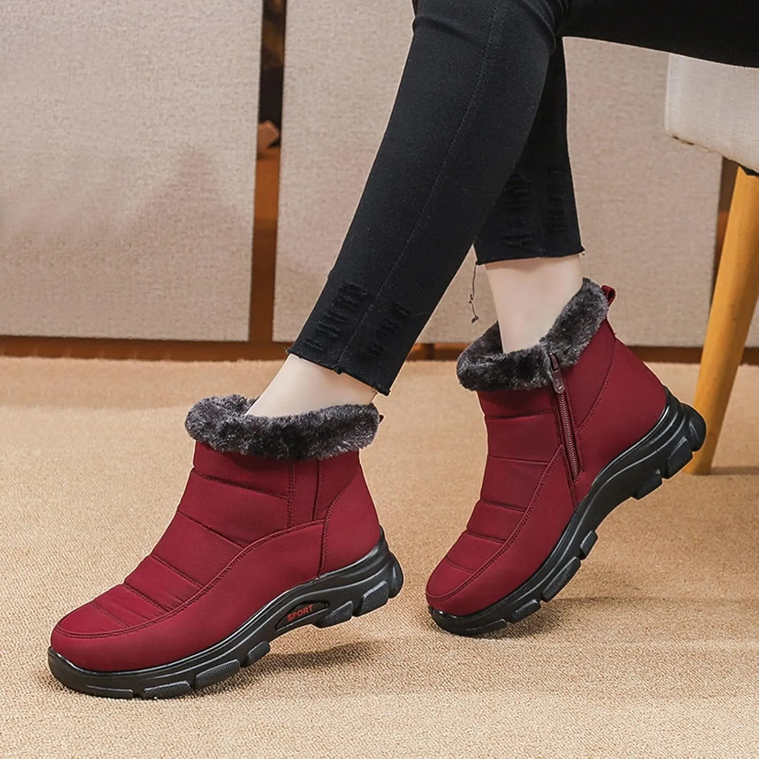 Women's Snow Boots Womens Boots Winter Ankle Woman Boots Winter Women's Winter Boots Botas Waterproof Para Mujer De Trabajo