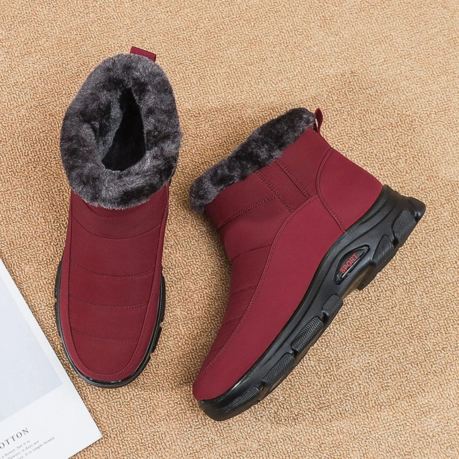 Women's Snow Boots Womens Boots Winter Ankle Woman Boots Winter Women's Winter Boots Botas Waterproof Para Mujer De Trabajo