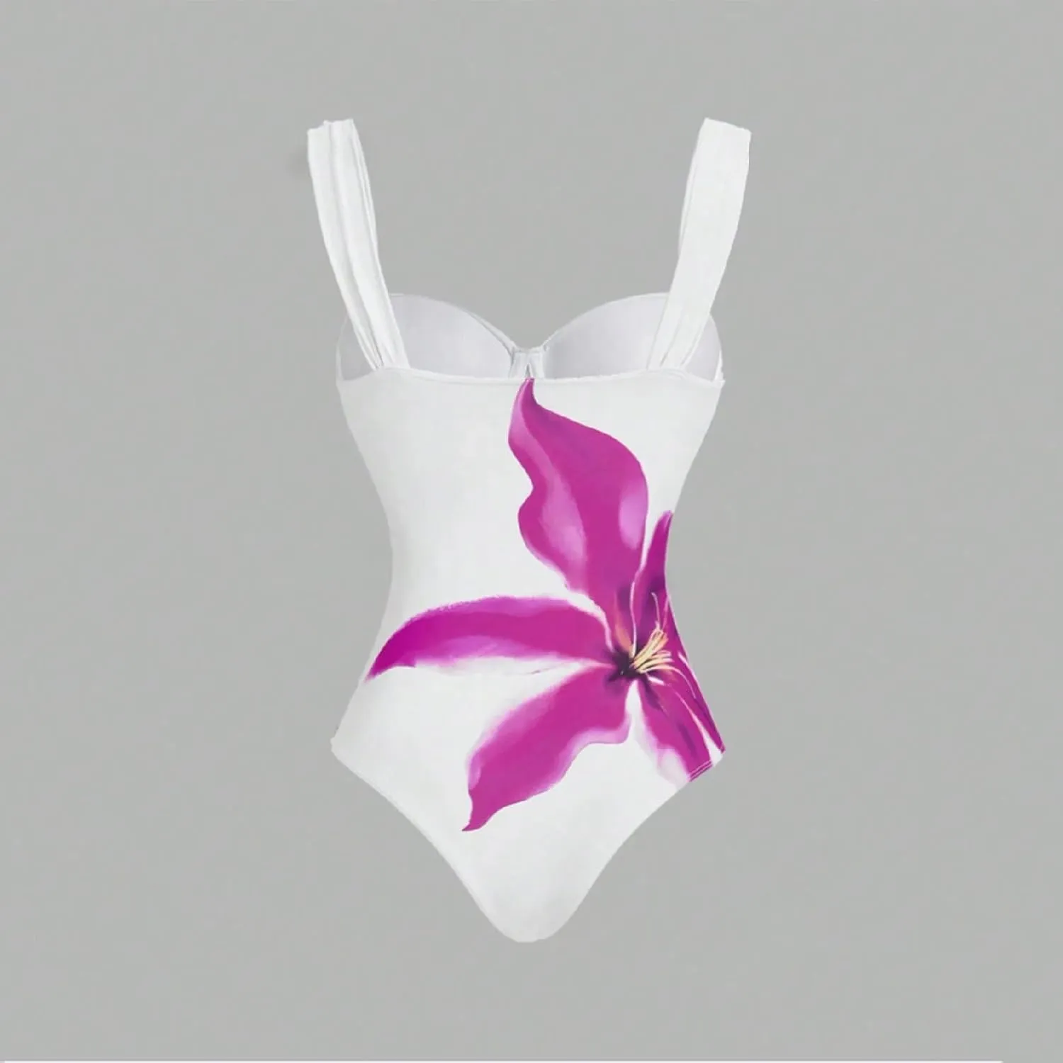 Women's Two-Piece Swimwear with Beach Cover Ups Sexy Fashion Flower Print Sexy Sports Swimsuit with Warp Skirt 2025