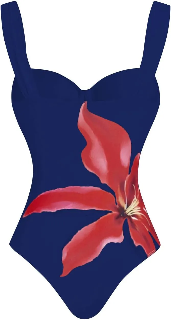 Women's Two-Piece Swimwear with Beach Cover Ups Sexy Fashion Flower Print Sexy Sports Swimsuit with Warp Skirt 2025