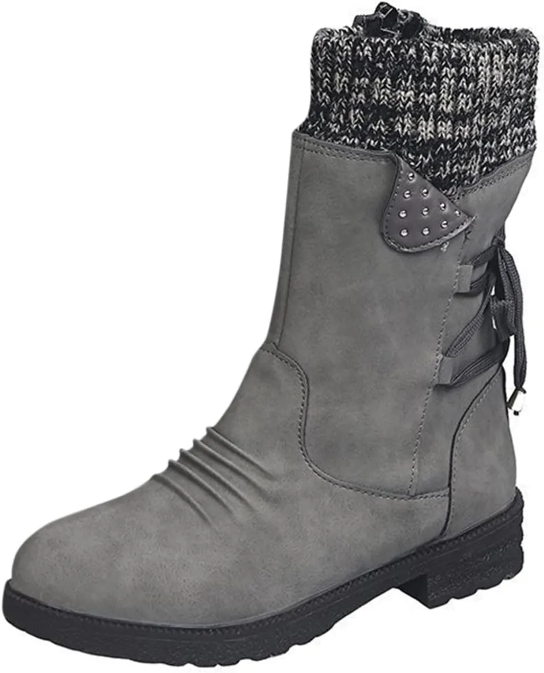 Women's Wide Width Waterproof Ankle Snow Boots Snow Boots for Women 8.5 Wide Women's Boots Winter Waterproof Winter Dress Boots for Women Fashion Womens Winter Ankle Boot