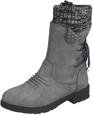 Women's Wide Width Waterproof Ankle Snow Boots Snow Boots for Women 8.5 Wide Women's Boots Winter Waterproof Winter Dress Boots for Women Fashion Womens Winter Ankle Boot