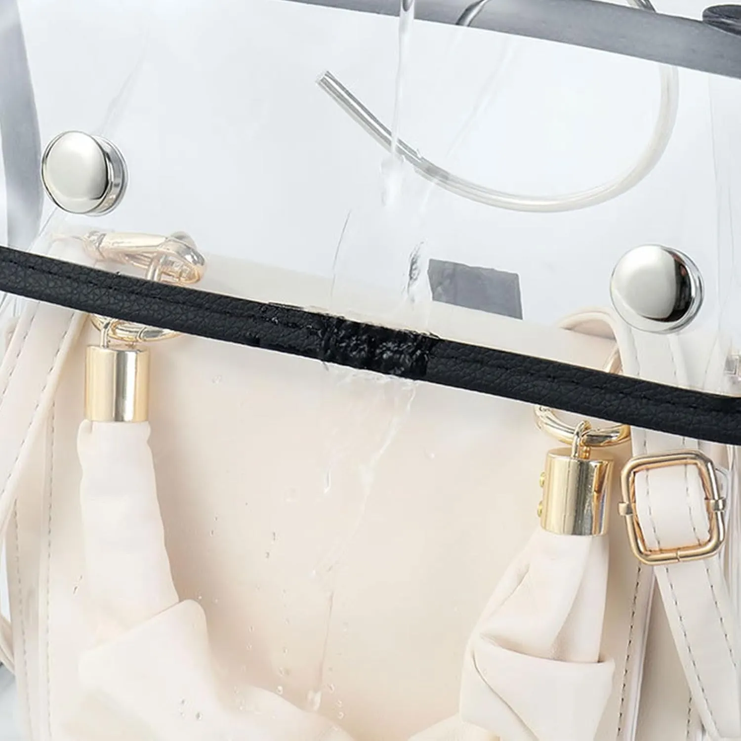 XISAOK Clear Handbag Bag Moistureproof Purse Protector Bag 4 Sizes Handbag Organizers for Closets