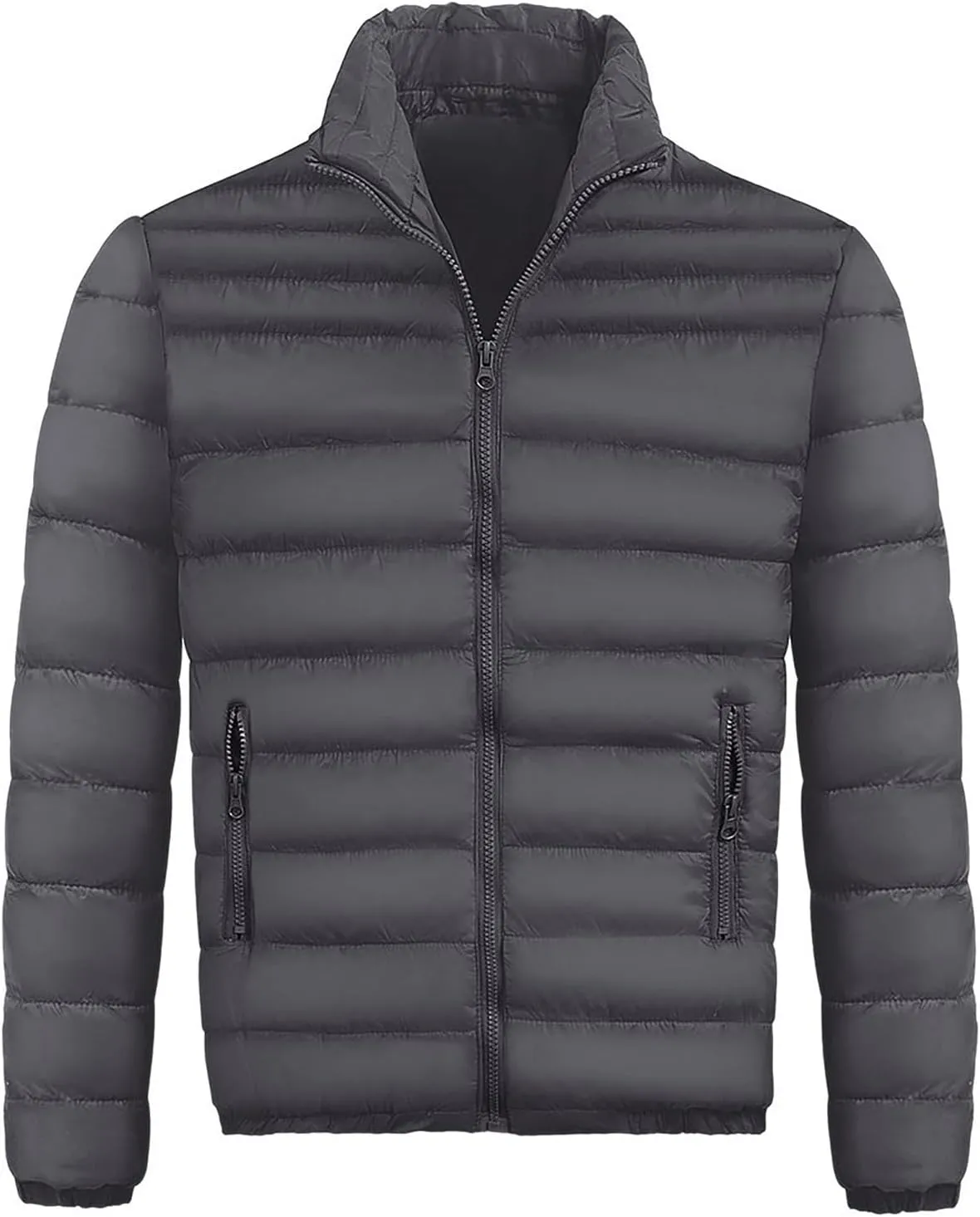 Ymosrh Men's Down Jacket Winter Lightweight Puffer Jacket Warm Insulated Windproof Quilted Coat Jacket, M-2XL