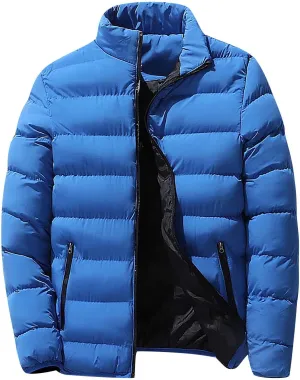 Ymosrh Men's Down Jackets Puffer Jacket Lightweight Warm Winter Coats Windproof Insulated Jacket Mens, L-5XL