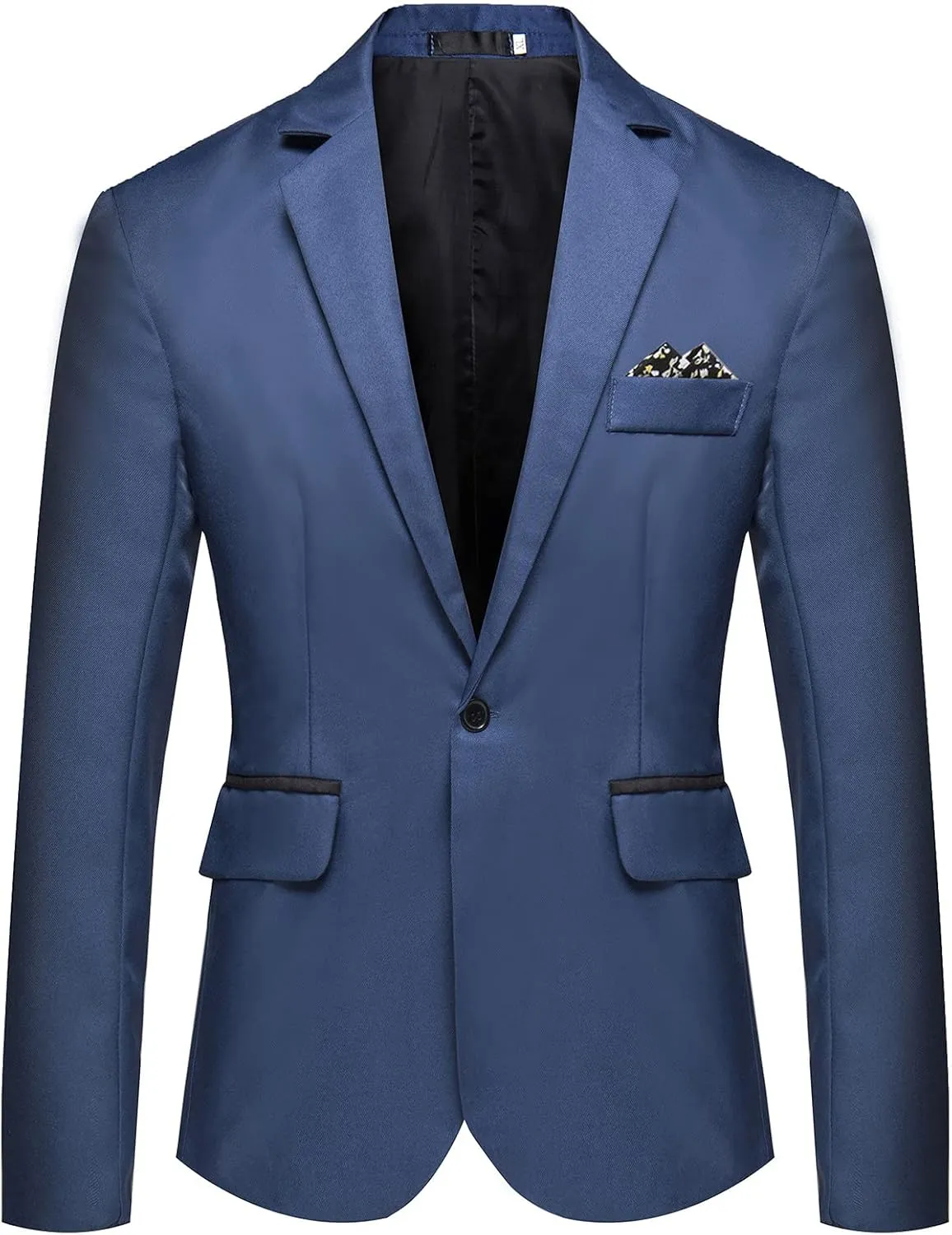 Ymosrh Men's Dress Jackets Casual One Button Suit Blazer Jacket Sport Coat for Wedding Prom Dinner Party Sport Coats